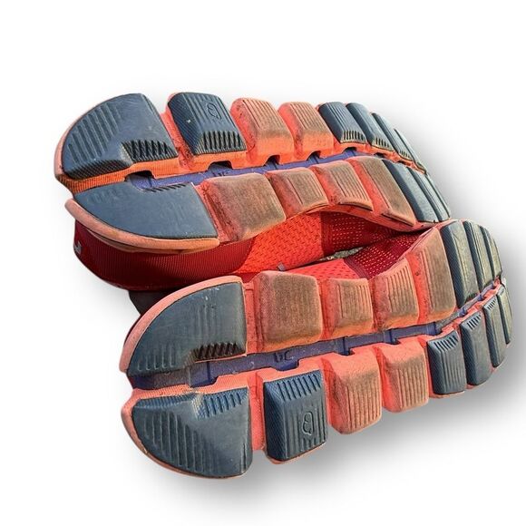 ON Cloud X Running Sneakers Shoes Red/Flash Women's size 8 - Picture 11 of 14